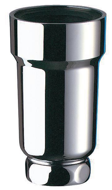 Siphon d'urinoir vertical diamètre 50 avec écrou diamètre 32 garde d'eau 50 mm ABS chromé avec joint à lèvres H 115 : réf. 771000