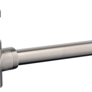 Siphon design rond court en laiton finition inox brossé, altech, réf : a186-b-bn. disponible abidjan cote d'ivoire.