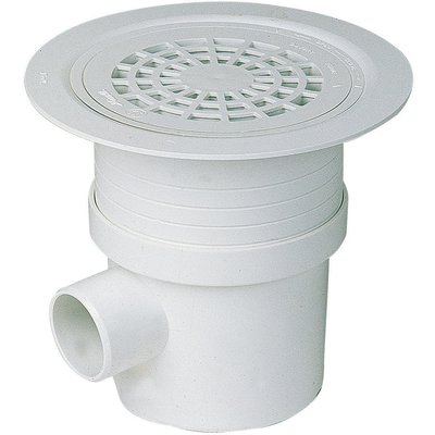 Siphon pour sol plastique + grille - sitar - pvc blanc - ø 50/63/50 mm - h. disponible abidjan cote d'ivoire.