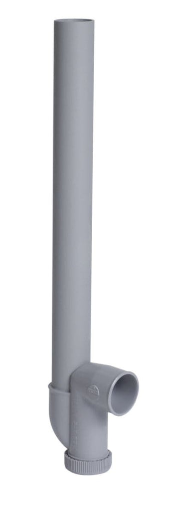 Siphon simple de machine à laver à sortie horizontale - 1yh42c - pvc gris - ø 40 mm - 455x94 mm. disponible abidjan cote d'ivoire.