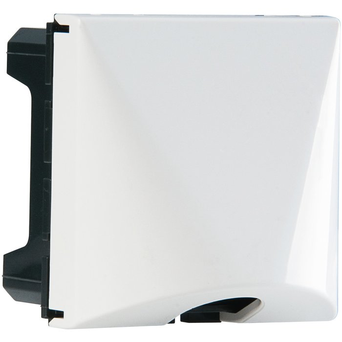 Sortie de câbles - avec serre-câbles - 2 modules - blanc - ref. disponible abidjan cote d'ivoire.