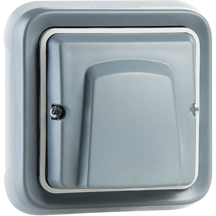 Sortie de câbles prog plexo complet encastré blanc - avec serre câble - ref. disponible abidjan cote d'ivoire.