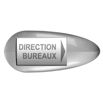 Suppor signaletique gris metal. disponible abidjan cote d'ivoire.