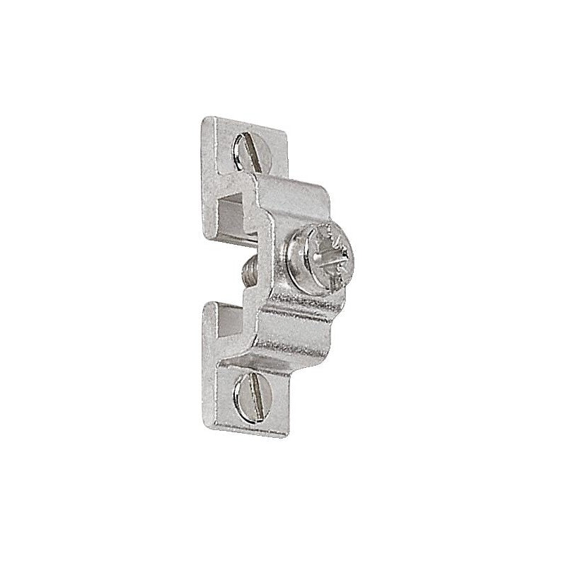 Support aluminium satiné pour tringle plate de 12 mm, la boîte de 10 pièces. disponible abidjan cote d'ivoire.