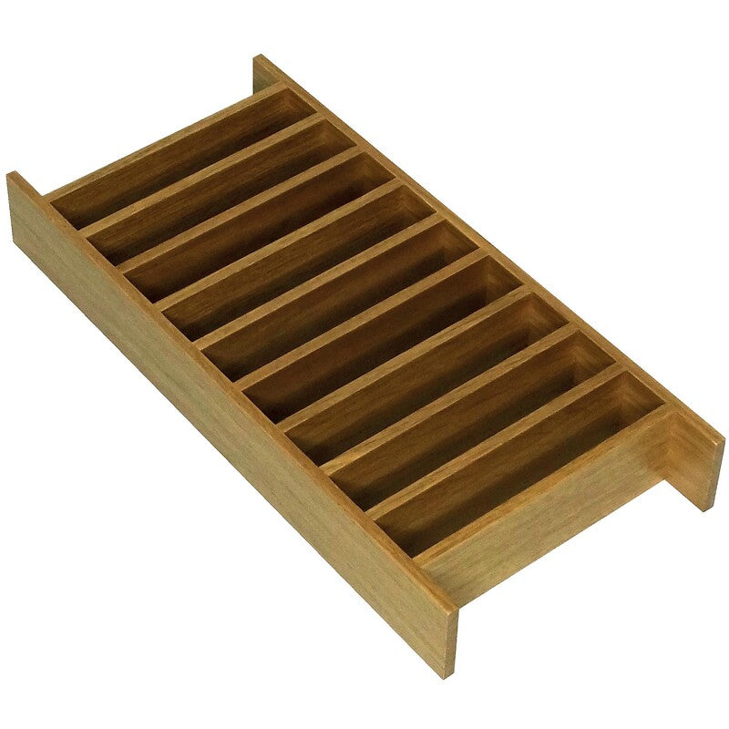 Support assiettes en bois fineline - 174,5 x 324 x 45 mm - finition chêne clair. disponible abidjan cote d'ivoire.