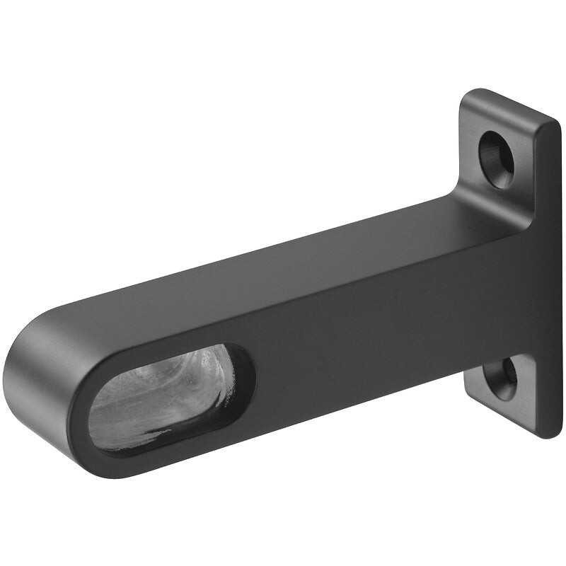 Support d'extrémité en aluminium à montage sous tablette, finition noir. disponible abidjan cote d'ivoire.