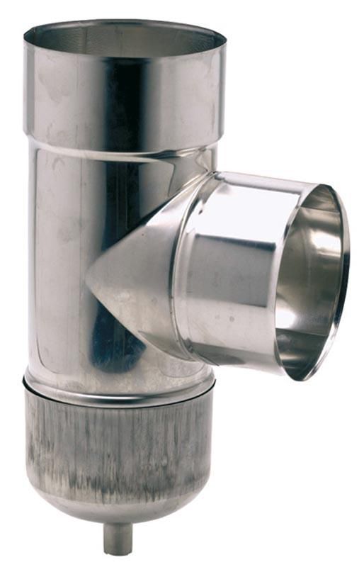 Té de tubage + purge inox diamètre : 120 / 126 réf. disponible abidjan cote d'ivoire.