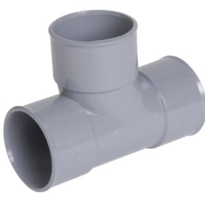 Té pied de biche simple ff à 87°30 - utj188 - pvc gris - ø 50 mm. disponible abidjan cote d'ivoire.