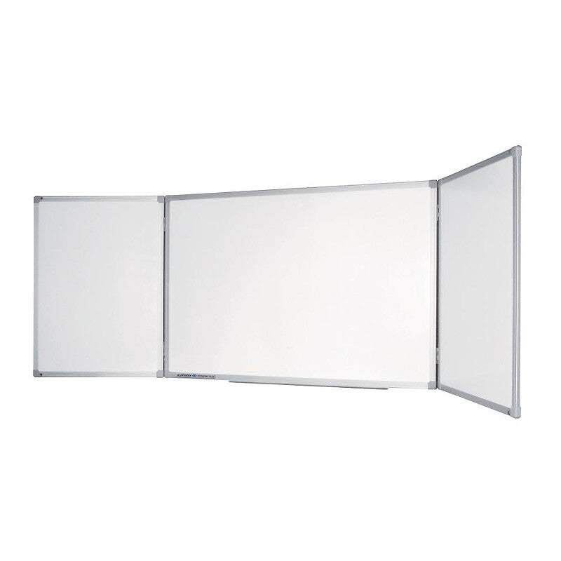 Tableau tryptique blanc legamaster economy plus 90x120-240cm surface acier émaillé cadre en aluminium et angle plastique. disponible abidjan cote d'ivoire.