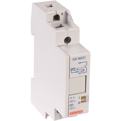 Telerupteur - 16a - 2no 230vca - 1 module réf / gwd6659. disponible abidjan cote d'ivoire.