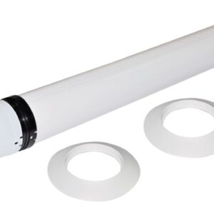 Terminal horizontal polypropylène diamètre 60 / 100 mm longueur 800 mm de dietrich colis dy871 réf. disponible abidjan cote d'ivoire.