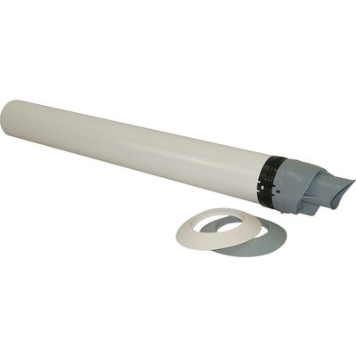 Terminal horizontal pps/galva d 60 / 100 mm blanc réf. disponible abidjan cote d'ivoire.