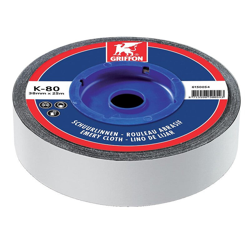 Toile émeri en rouleau 38x25 m grain 80. disponible abidjan cote d'ivoire.