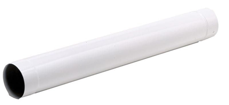Tuyau rigide email couleur acier émaillé diamètre : 153 lg : 1000 mm blanc bois / fioul / gaz réf. disponible abidjan cote d'ivoire.