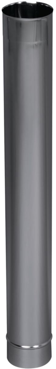 Tuyau rigide inox 304 diamètre : 125 lg : 1000 mm tous combustibles réf. disponible abidjan cote d'ivoire.