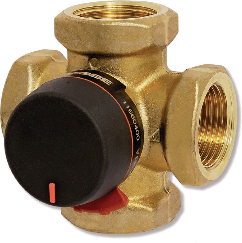 Vanne 4 voies de mélange laiton dn25 pn10 série vrg141 réf 11640400. disponible abidjan cote d'ivoire.