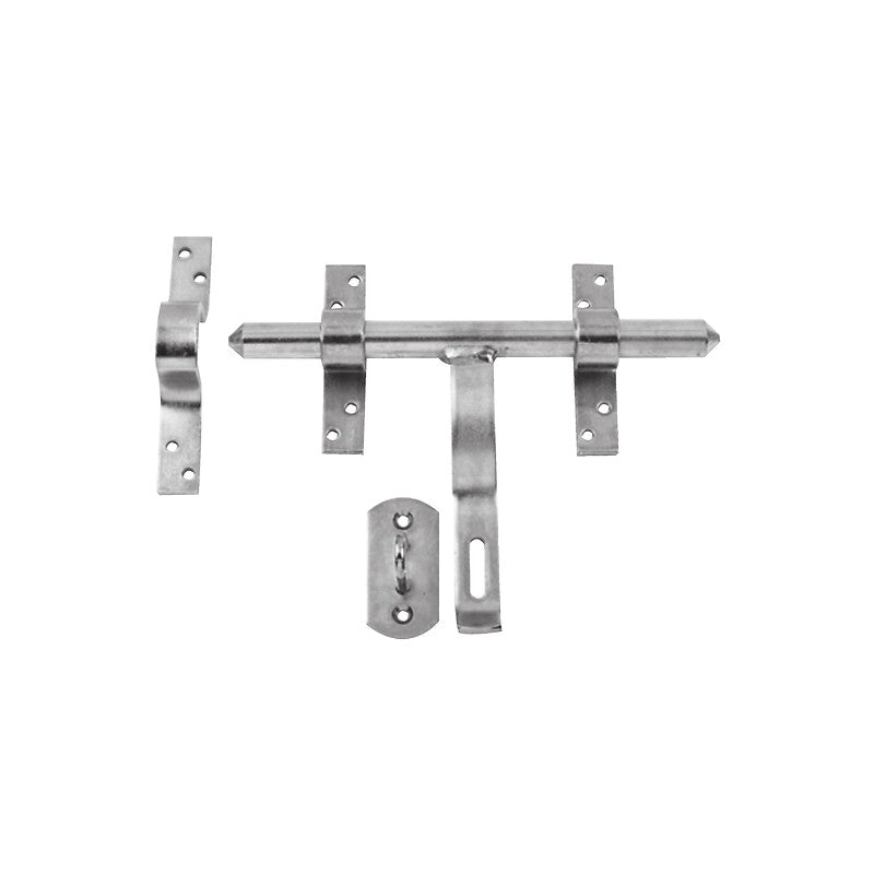 Verrou à vervelles en acier zingué pêne ø16 mm livré complet avec gâche. disponible abidjan cote d'ivoire.