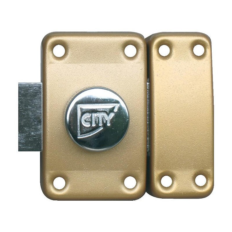 Verrou city 25 à bouton cylindre dépassant de 60 mm bronze. disponible abidjan cote d'ivoire.
