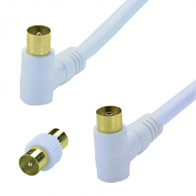 - cordon tv 9,52 mm coudé m / tv 9,52 mm coudé f adapt, tv 9,52 mm m/m - lg. disponible abidjan cote d'ivoire.