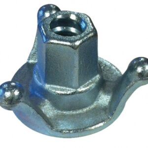 Écrou acier forgé 3 ailettes base 80 mm pour tige ø 23 mm. disponible abidjan cote d'ivoire.