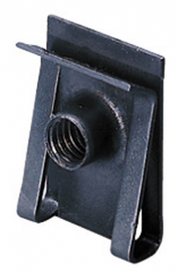 Écrou à clips pour plaques de fond perforées série 46 acier zingué. disponible abidjan cote d'ivoire.