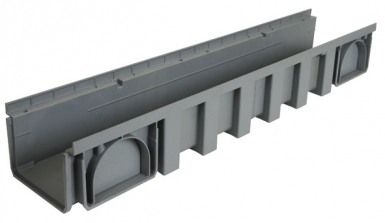 Élément caniveau 200 x 1000 mm - h 142 mm - coloris gris clair. disponible abidjan cote d'ivoire.