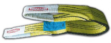 Élingue plate type pes db - largeur 90 mm - longueur 4 m - 3 tonnes - jaune. disponible abidjan cote d'ivoire.