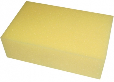 Éponge synthétique - 16 x 10  x 7 cm - jaune. disponible abidjan cote d'ivoire.