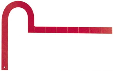 Équerre à bride - acier laqué rouge - long. disponible abidjan cote d'ivoire.