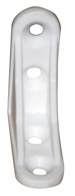 Équerre d'assemblage haute 40x40x16 mm 4 trous plastique blanc. disponible abidjan cote d'ivoire.