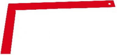 Équerre de maçon acier laqué, longueur 600 mm. disponible abidjan cote d'ivoire.