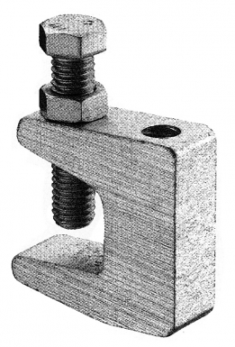 Étrier de fixation acier zingué percé ø 11mm - ép. disponible abidjan cote d'ivoire.