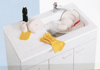 Évier mogador 6738 - coloris blanc. disponible abidjan cote d'ivoire.