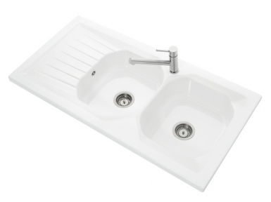 Évier windsor plus 3390 - coloris blanc. disponible abidjan cote d'ivoire.