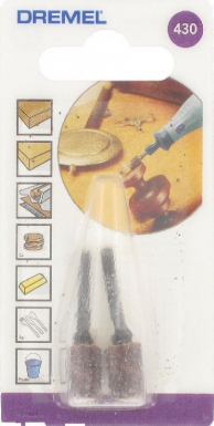 2 bandes de ponçage et mandrin 6,4 mm - grain 60. disponible abidjan cote d'ivoire.