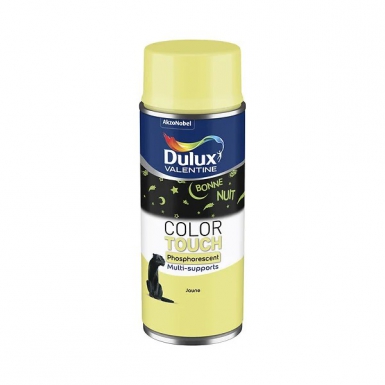 Aérosol dulux valentine color touch effet phosphorescent - bombe de 400 ml. disponible abidjan cote d'ivoire.