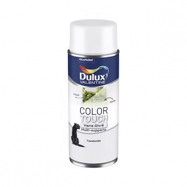 Aérosol dulux valentine color touch effet verre givré - bombe de 400 ml. disponible abidjan cote d'ivoire.