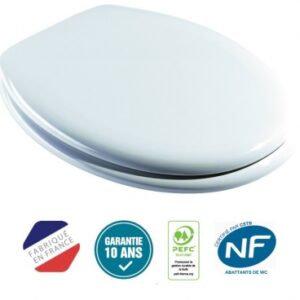 Abattant wc tissot pro rd2 à descente assistée - thermodur - blanc. disponible abidjan cote d'ivoire.