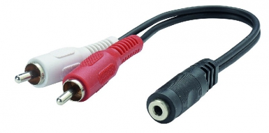 Adaptateur 2 rca / jack 3,5 mm. disponible abidjan cote d'ivoire.