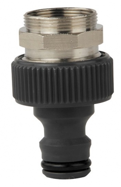 Adaptateur inox pour robinet intérieur - f22/100 - m24/100 - blister. disponible abidjan cote d'ivoire.