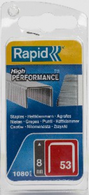 Agrafes n°53 - longueur 8 mm - standard galva - blister 1080 p. disponible abidjan cote d'ivoire.