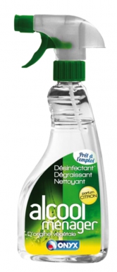 Alcool ménager parfumé citron - nettoyant, désinfectant spray 500 ml. disponible abidjan cote d'ivoire.