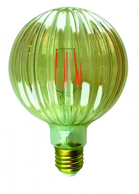 Ampoule led filament g95 dimmable stripped ambre e27 6w 500 lm 2700°k bt1. disponible abidjan cote d'ivoire.
