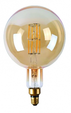 Ampoule led filament globe geant ambre g200 e27 6,5w 806 lm 2700°k bt1. disponible abidjan cote d'ivoire.