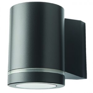 Applique murale " metro deco " 1xgu10 230v dim: ø 90x125x147 mm ip65 cl ii graphite. disponible abidjan cote d'ivoire.