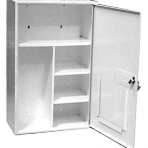 Armoire à pharmacie vide - tôle d'acier laqué blanc - 2 clés - lxpxh : 370x200x590 mm. disponible abidjan cote d'ivoire.