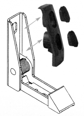 Arrêt de volet automatique réglable de 20 à 42 mm alu noir ​​ ​. disponible abidjan cote d'ivoire.