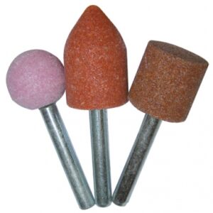 Assortiment 3 meules - tige 6 mm - cylindrique, ogive, boule. disponible abidjan cote d'ivoire.