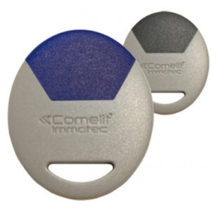 Badge électronique de proximité mifare de couleur gris/bleu. disponible abidjan cote d'ivoire.