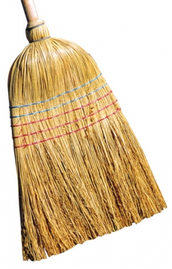 Balai paille de riz, 5 fils - lxh 250mm x 1,42m - manche bois - toutes surfaces. disponible abidjan cote d'ivoire.